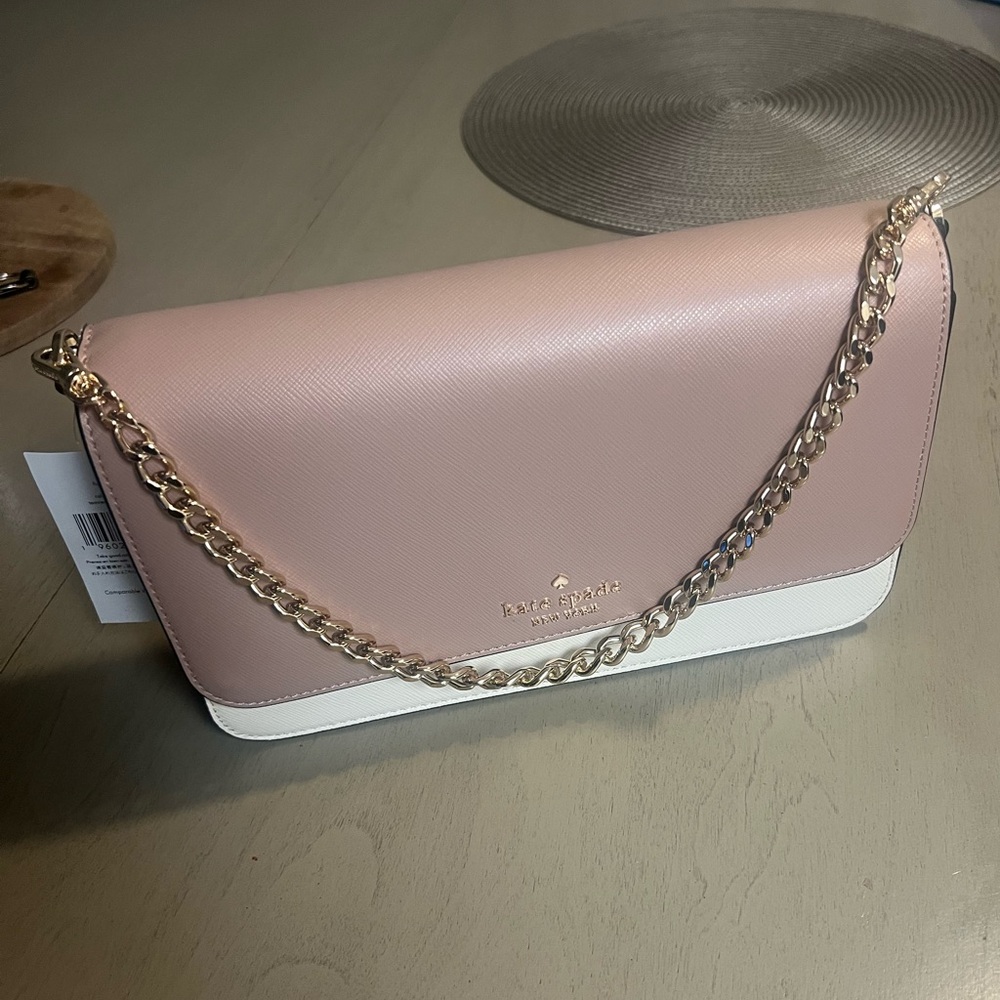 Kate Spade Crossbody Bag with Gold Chain